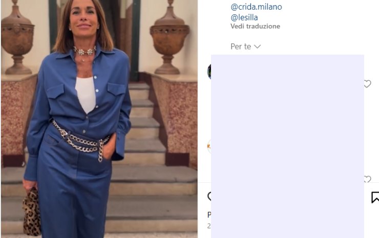 Il nuovo look di Cristina Parodi 