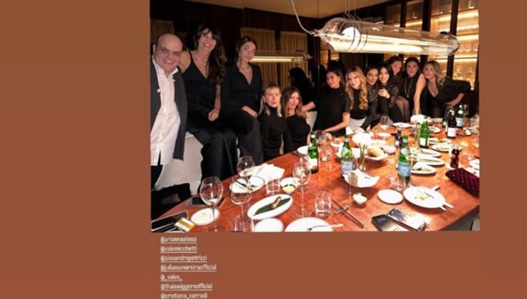 Melissa Satta compleanno assente Berrettini