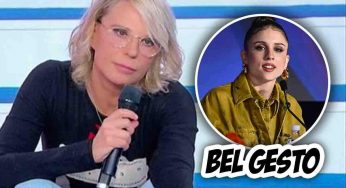 Maria De Filippi, il gesto bellissimo per Angelina Mango subito dopo la vittoria a Sanremo