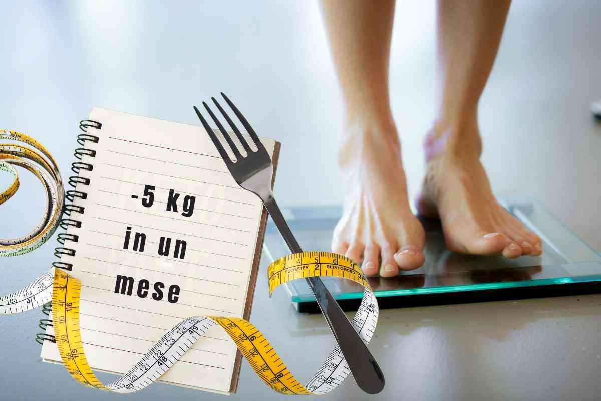 come perdere 5 kg in un mese